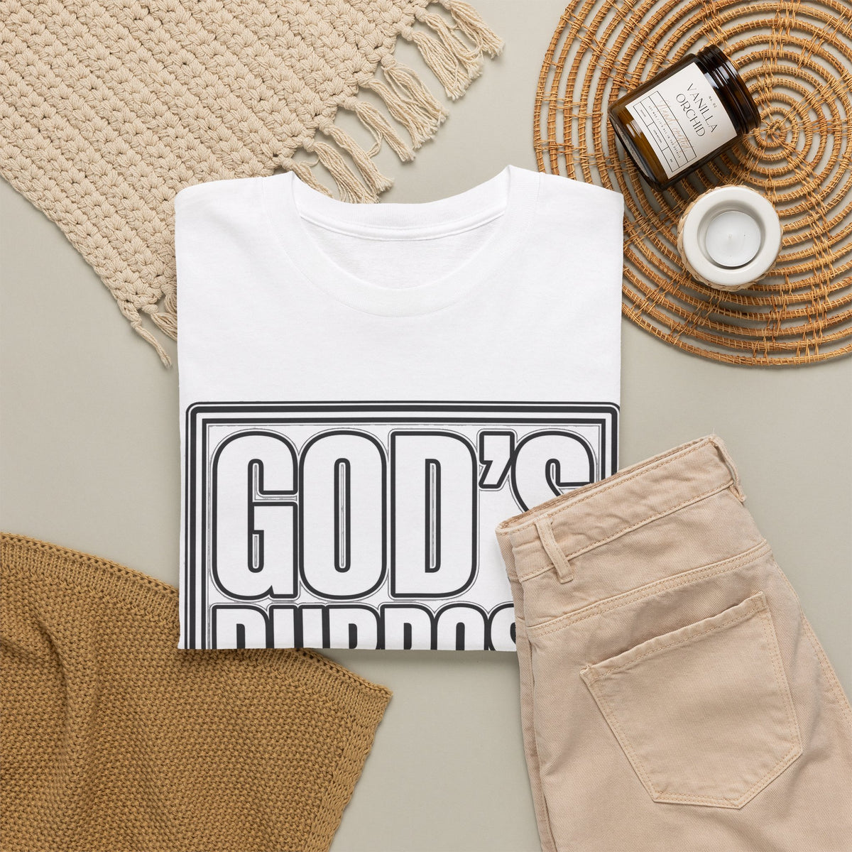T-Shirt — "God's Purpose Is Greater Than My Plans" Inspirational Christian Tee - Strictly Positivity