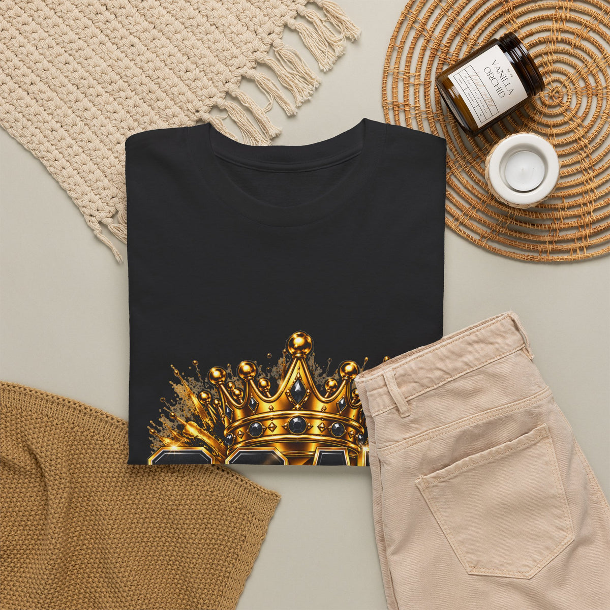 GOAT "God Over All Things" T-Shirt — Christian Faith Crown Tee - Strictly Positivity