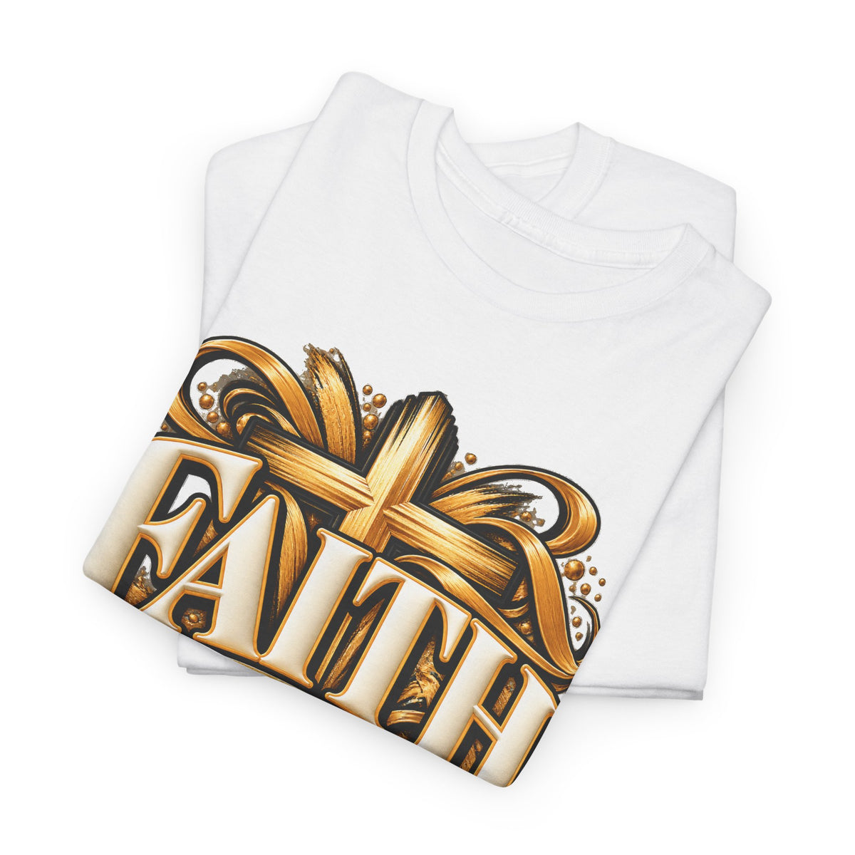 Faith Over Fear T-Shirt — Christian Cross Inspirational Tee - Strictly Positivity