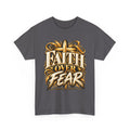 Faith Over Fear T-Shirt — Christian Cross Inspirational Tee - Strictly Positivity