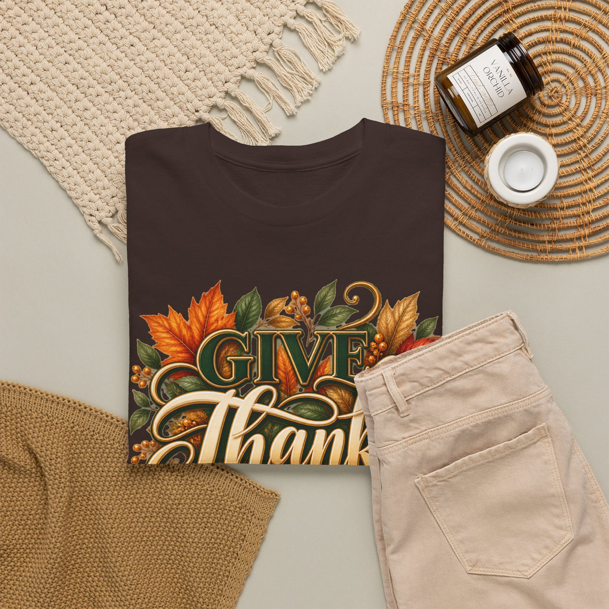 Give Thanks Always Thanksgiving Scripture T-Shirt | Strictly Positivity - Strictly Positivity