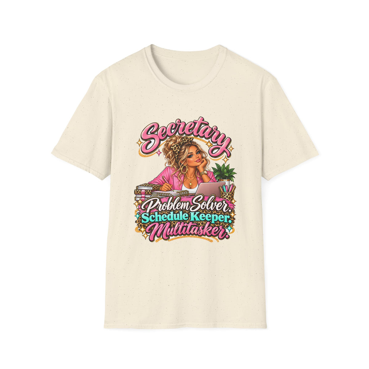 Secretary T-Shirt | Problem Solver, Schedule Keeper, Multitasker | STRICTLY POSITIVITY - Strictly Positivity