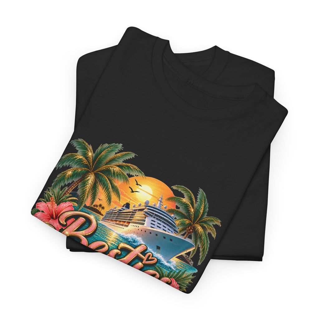 Custom listing Cruise T-Shirt - "Besties Cruise 2026" Tropical Boat Tee - Strictly Positivity