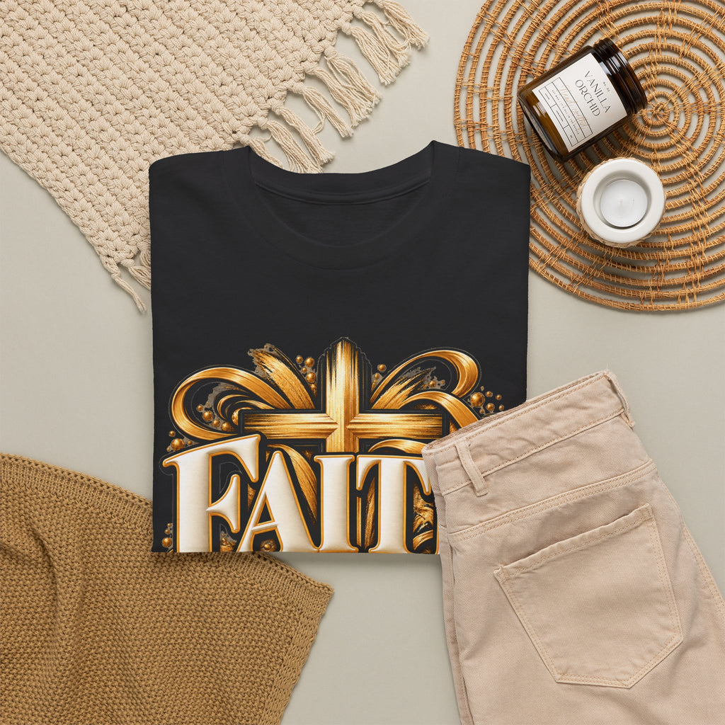 Faith Over Fear T-Shirt — Christian Cross Inspirational Tee - Strictly Positivity