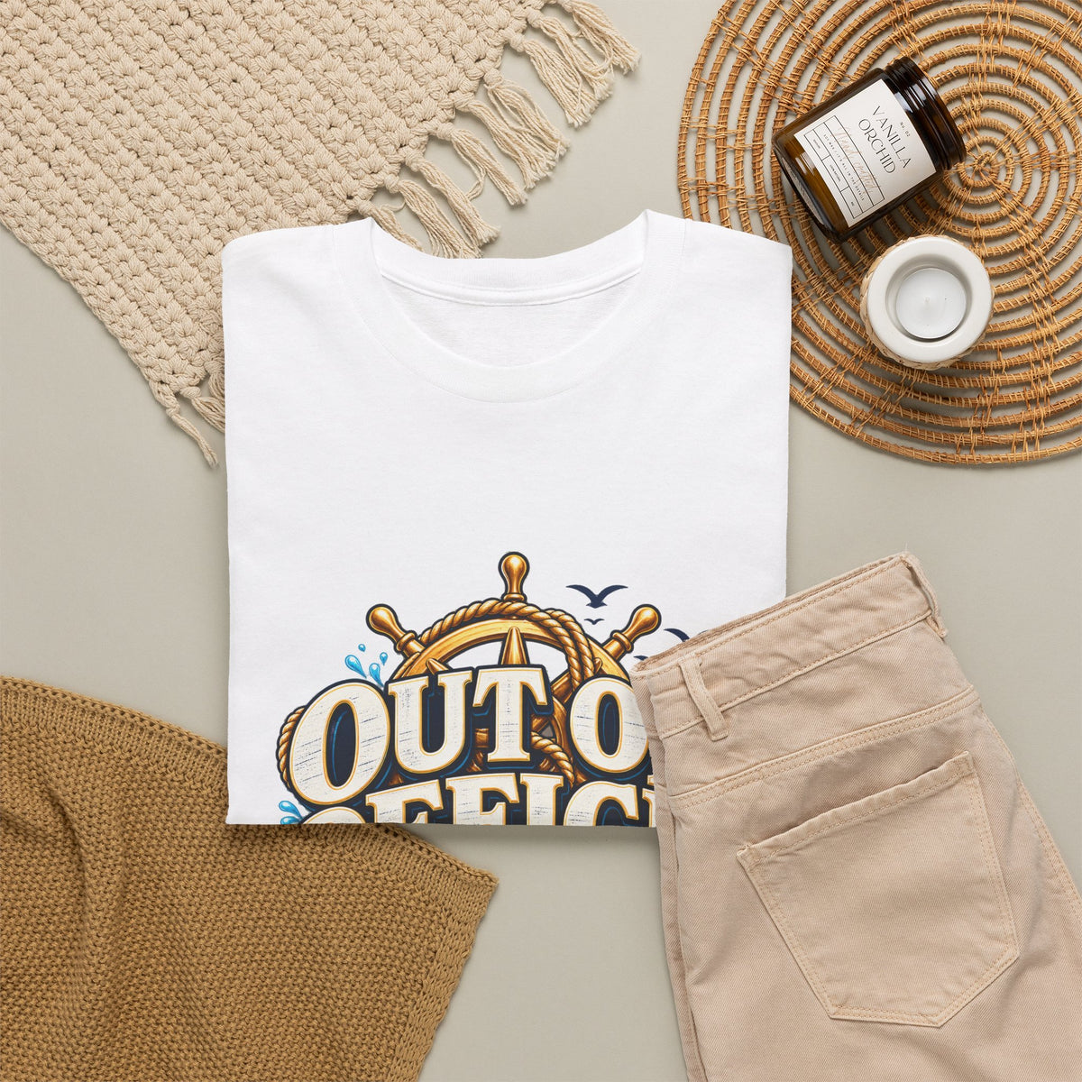 Out of Office. Out to Sea. ⚓ | Unisex Cruise T-Shirt - Strictly Positivity