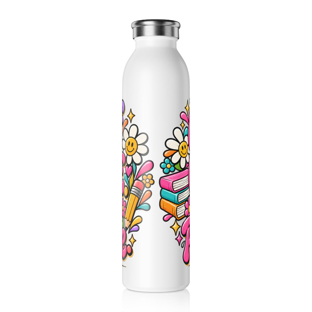 Out of Office Out of Patience Slim Water Bottle – Retro Teacher Gift | Strictly Positivity - Strictly Positivity