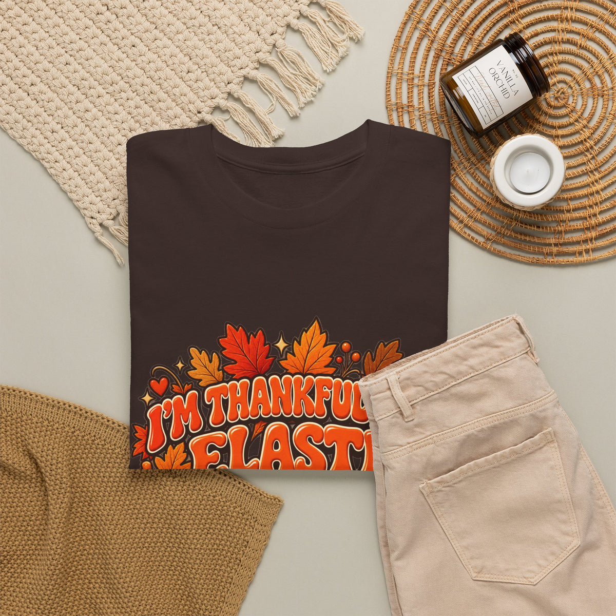 I'm Thankful for Elastic Waistbands Thanksgiving T-Shirt - Strictly Positivity
