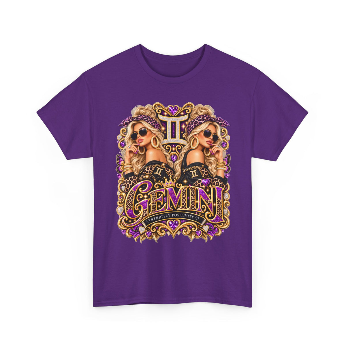 Gemini Zodiac Tee — Stylish Double Goddess Astrology Shirt - Strictly Positivity