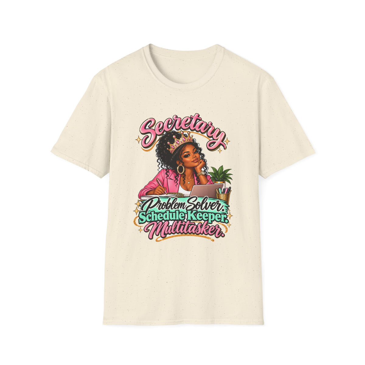 Secretary T-Shirt | Problem Solver, Schedule Keeper, Multitasker | STRICTLY POSITIVITY - Strictly Positivity