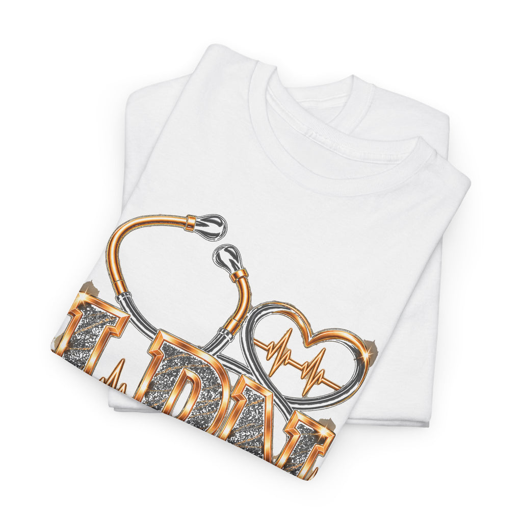 LPN Stethoscope T-Shirt — Licensed Practical Nurse Heartbeat Tee - Strictly Positivity