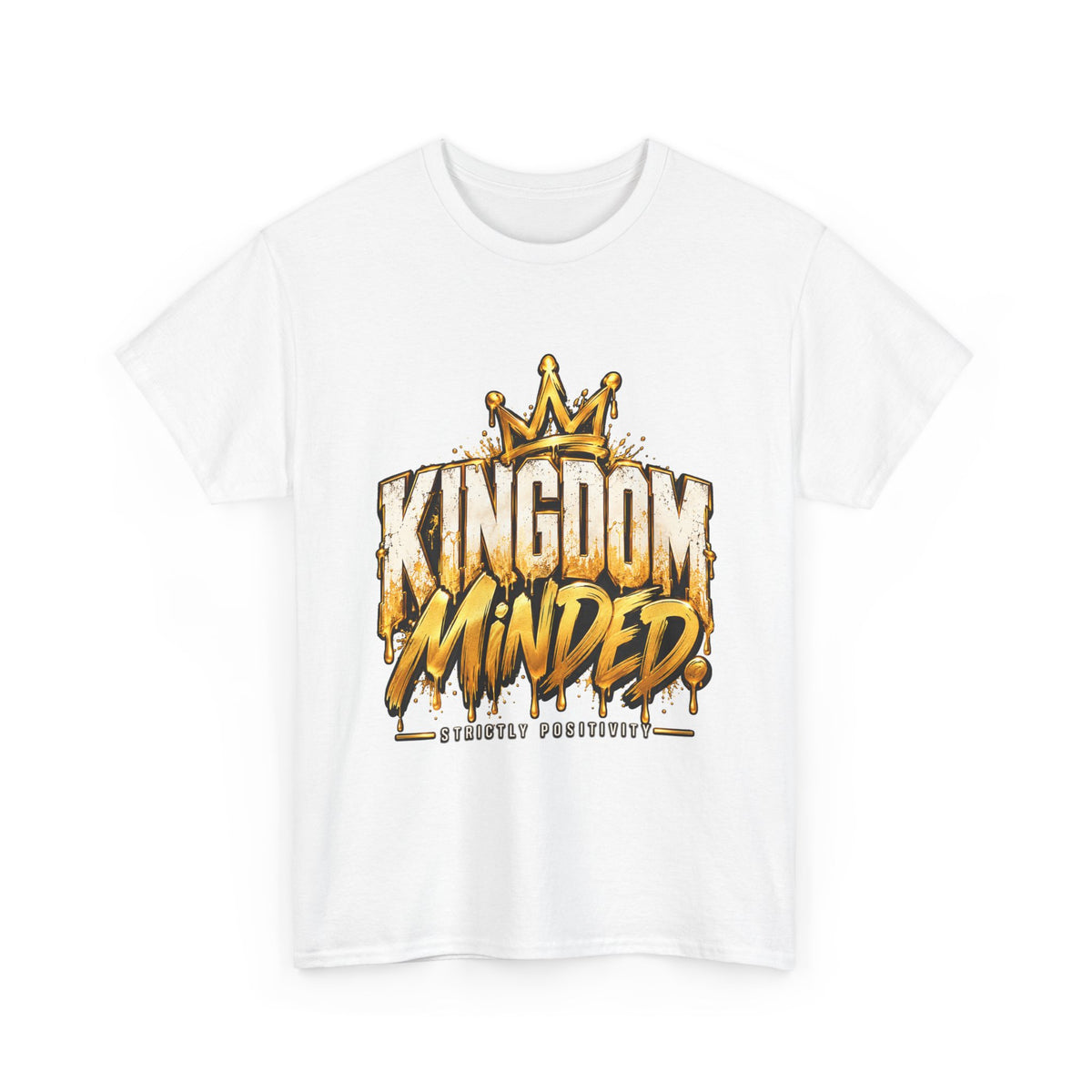Kingdom Minded Men's Tee — Christian Crown Graphic T-Shirt - Strictly Positivity