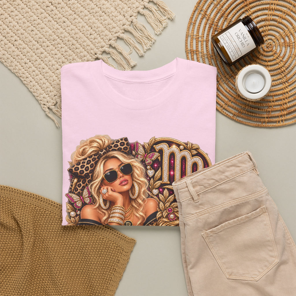 Virgo Zodiac Tee — Retro Glam Virgo Horoscope T-Shirt - Strictly Positivity