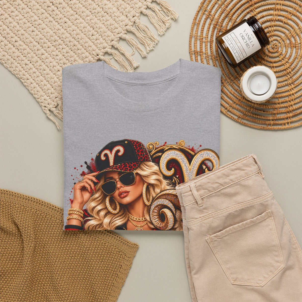 Aries Zodiac T-Shirt — Bold Ram Astrology Tee (Aries) - Strictly Positivity