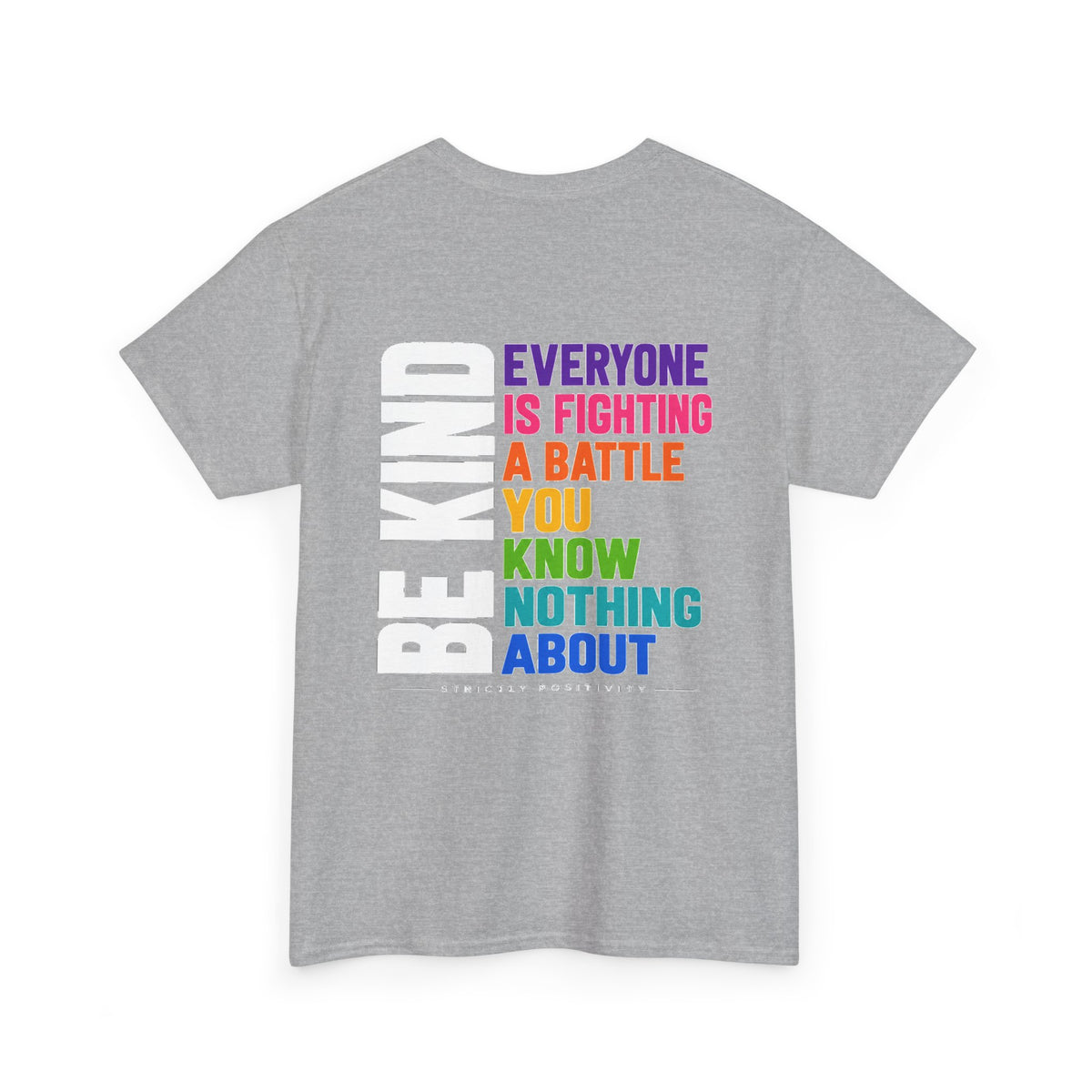 Kindness Graphic Tee — "Little Kindness Goes a Long Way" Rainbow Inspirational T-Shirt - Strictly Positivity
