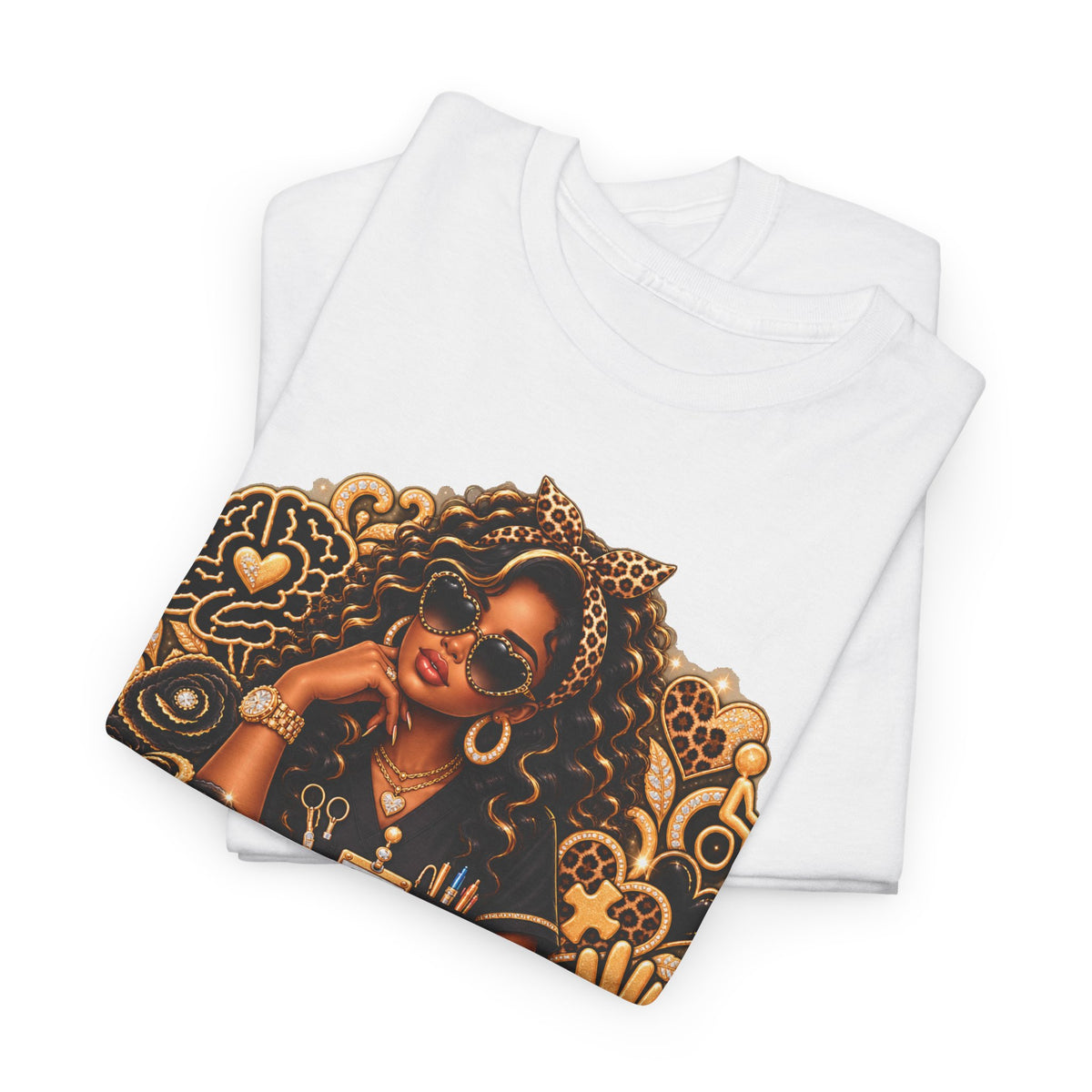 COTA Empowered Woman Graphic Tee — Black Girl Magic Vintage Afrocentric Design - Strictly Positivity