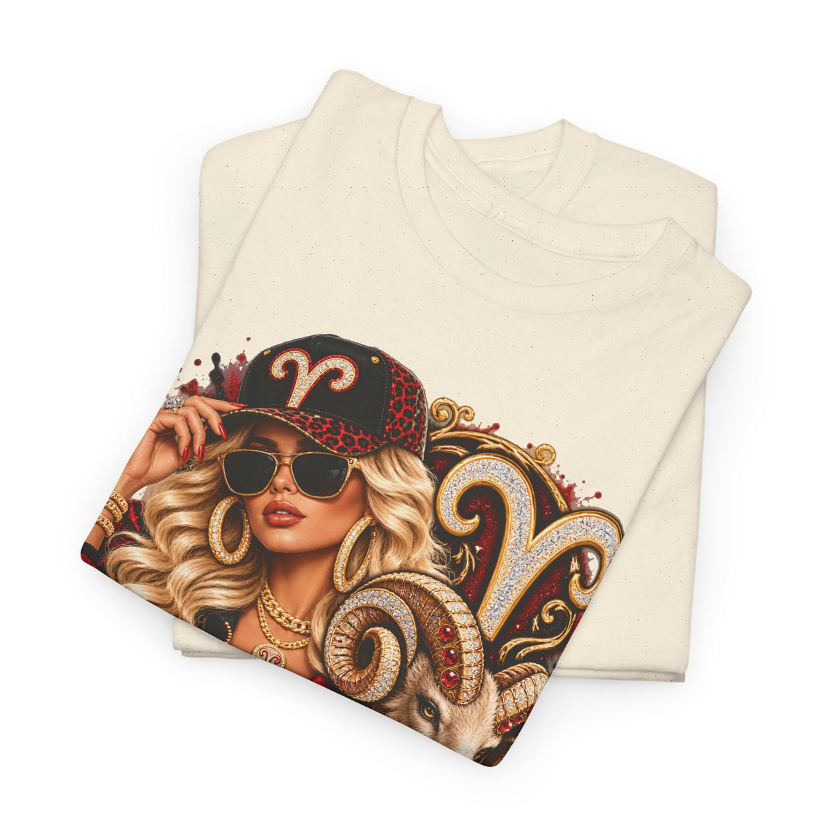Aries Zodiac T-Shirt — Bold Ram Astrology Tee (Aries) - Strictly Positivity