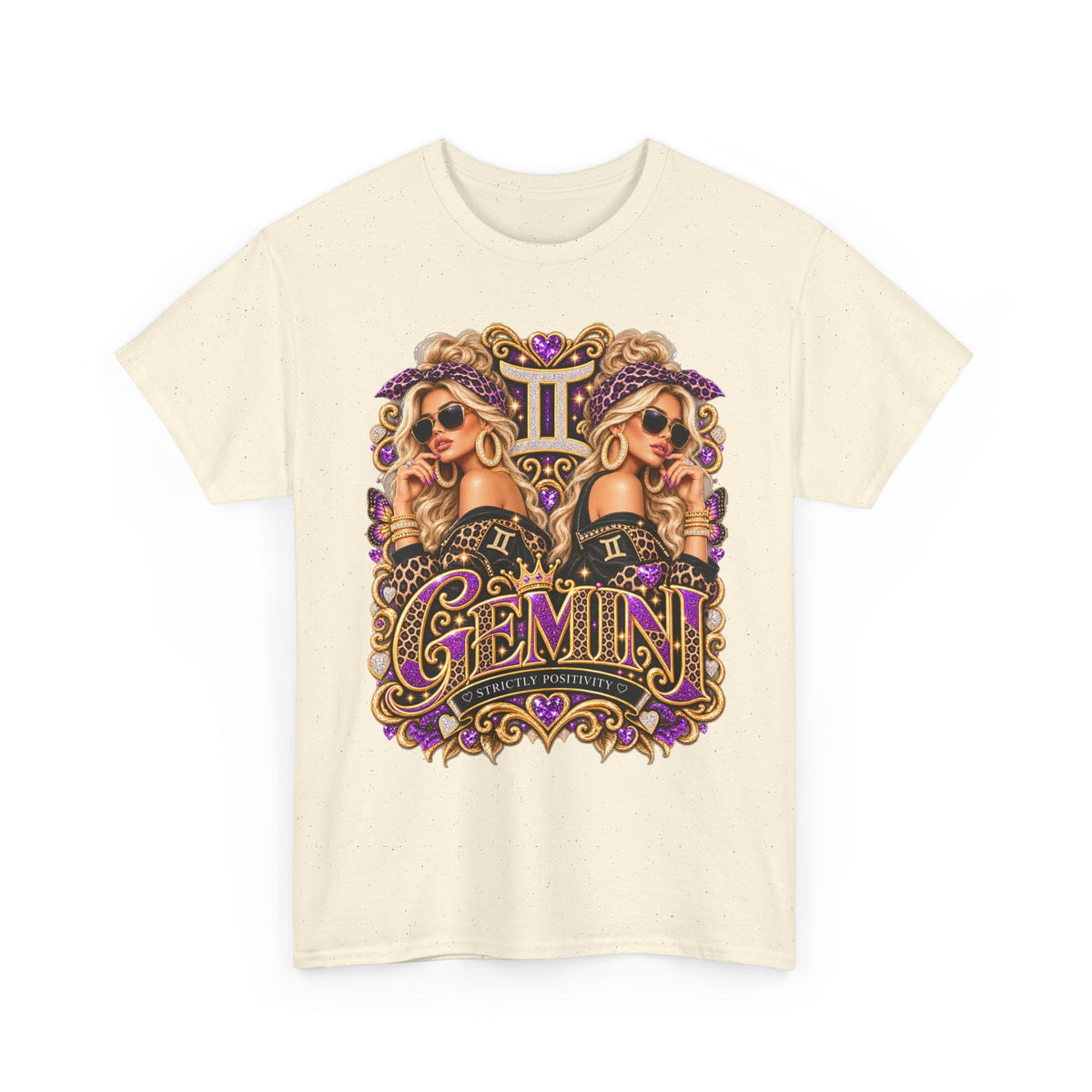 Gemini Zodiac Tee — Stylish Double Goddess Astrology Shirt - Strictly Positivity