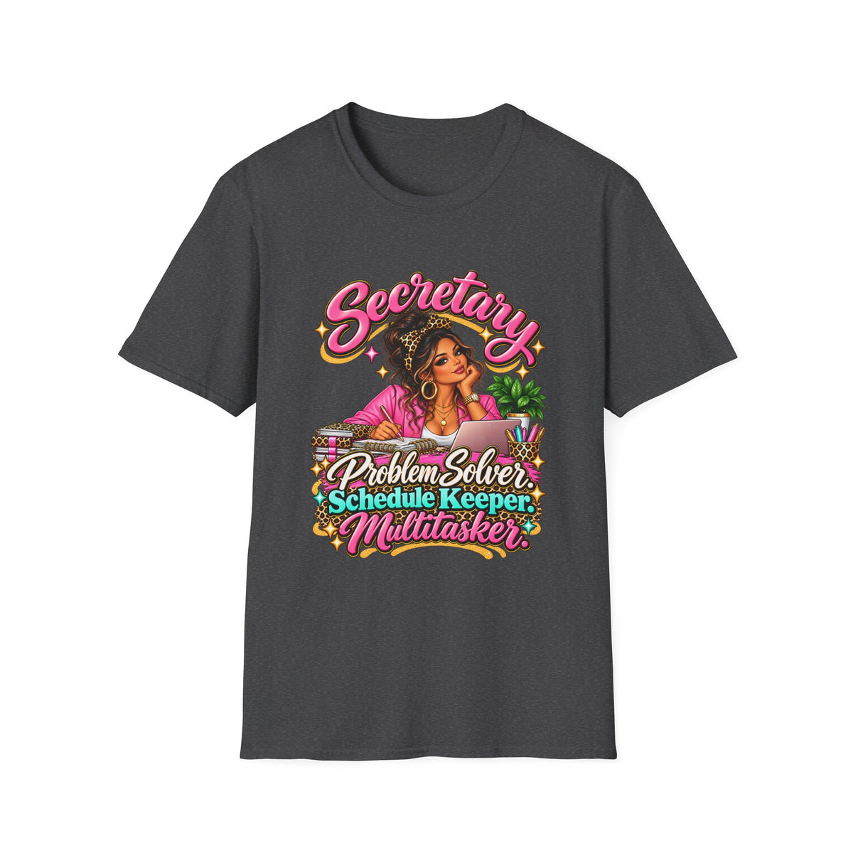 Latina Secretary T-Shirt | Problem Solver, Schedule Keeper, Multitasker | STRICTLY POSITIVITY - Strictly Positivity