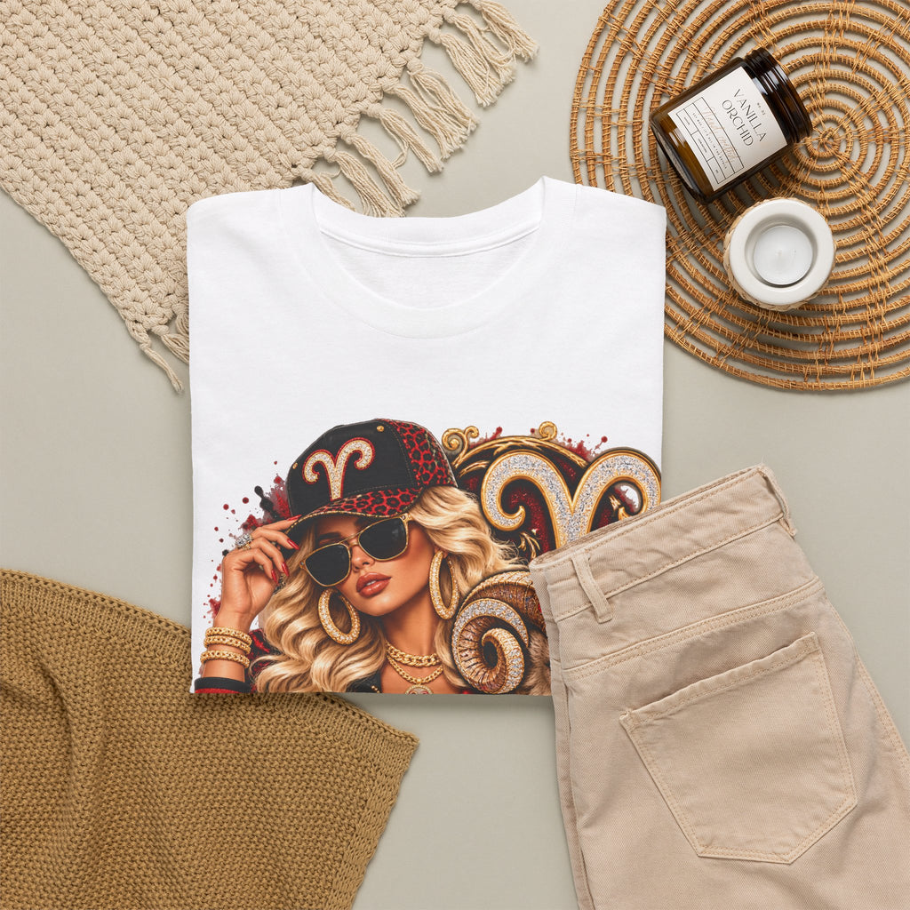 Aries Zodiac T-Shirt — Bold Ram Astrology Tee (Aries) - Strictly Positivity