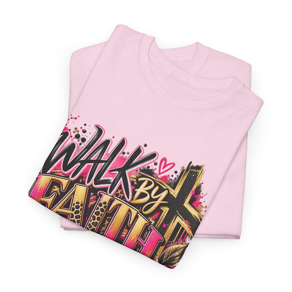 Faith T-Shirt — "Walk by Faith Not by Sight" Inspirational Christian Tee - Strictly Positivity