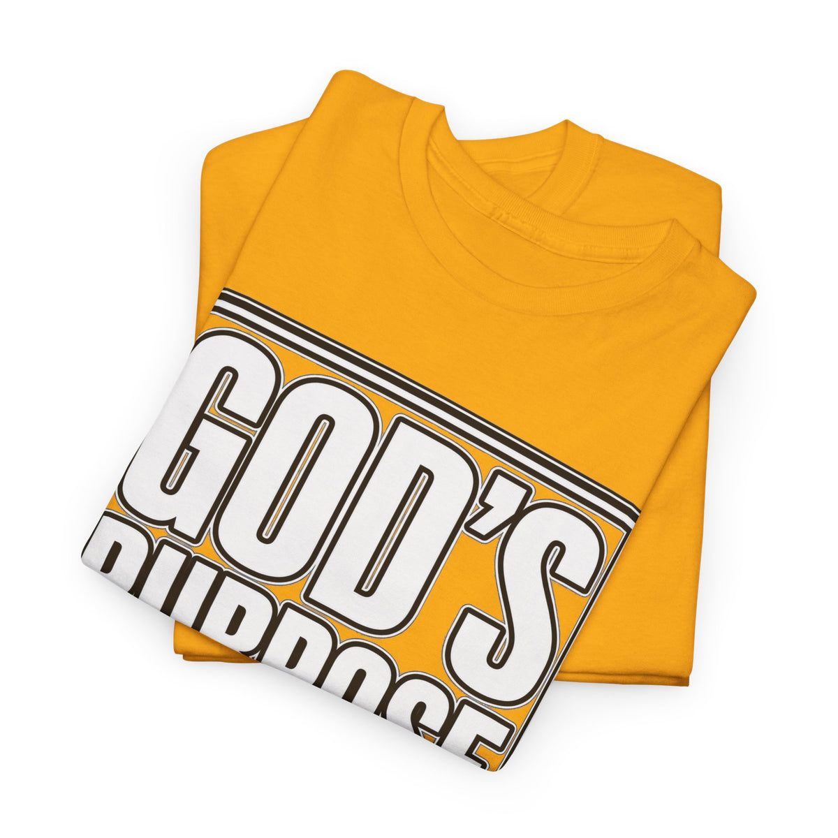 Christian T-Shirt — "God's Purpose Is Greater Than My Plans" Inspirational Tee - Strictly Positivity