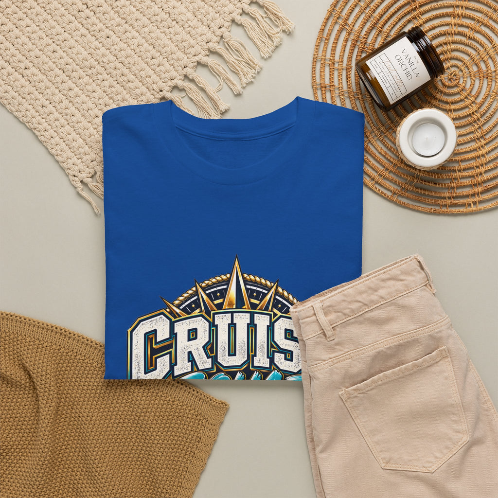 Cruise Squad Graphic Tee – Nautical Ship Compass Shirt - Strictly Positivity
