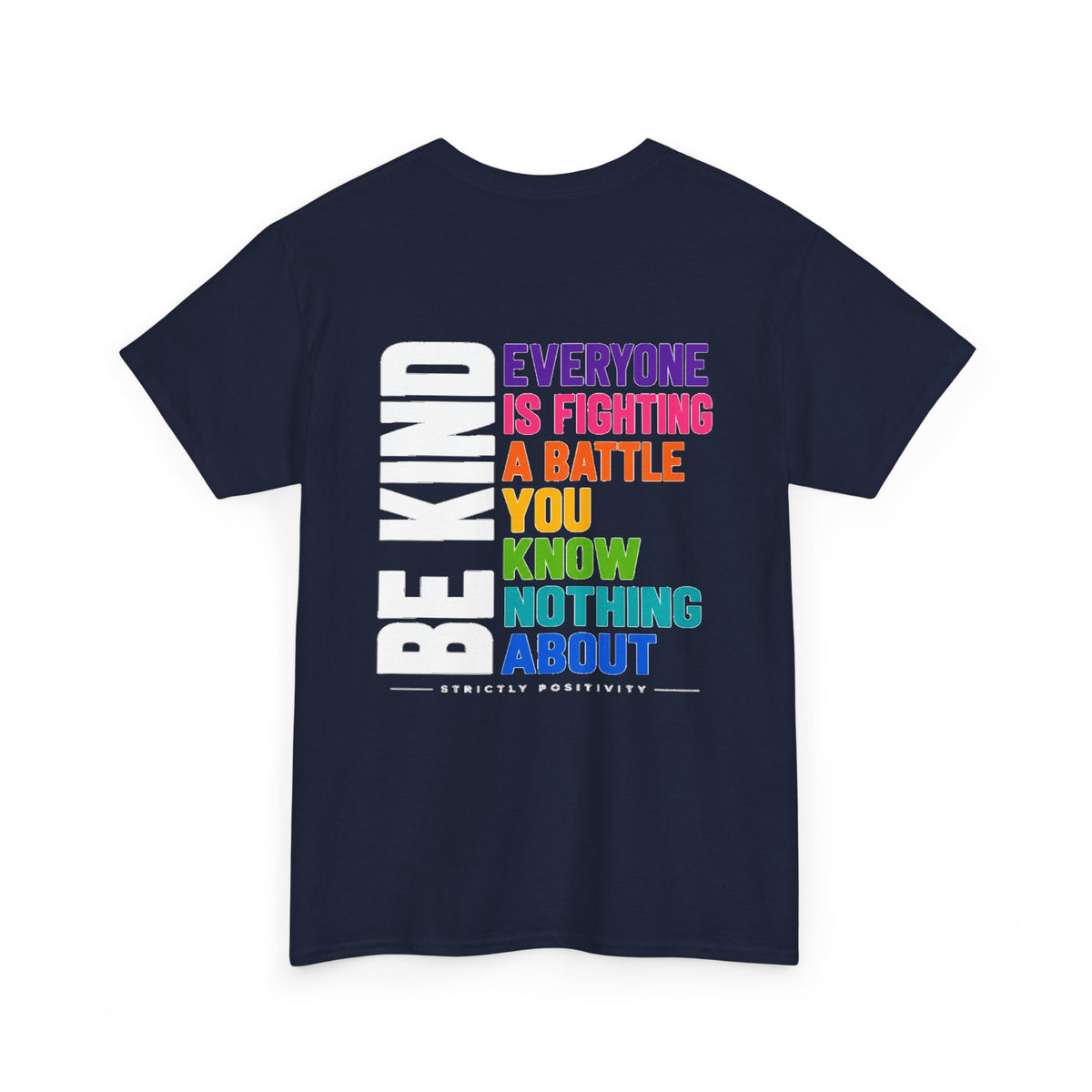 Kindness Graphic Tee — "Little Kindness Goes a Long Way" Rainbow Inspirational T-Shirt - Strictly Positivity