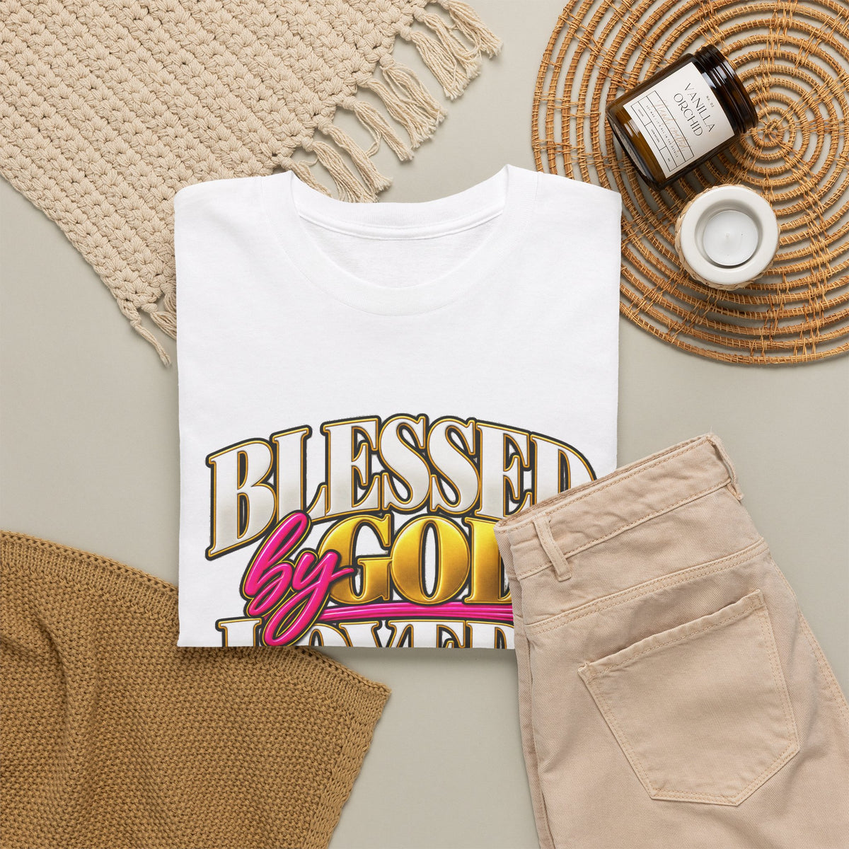 Blessed by God, Loved by Jesus, Led by the Spirit T-Shirt - Strictly Positivity
