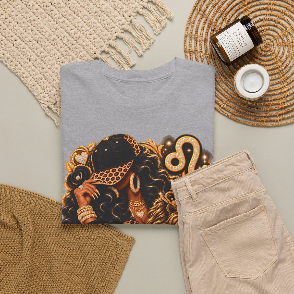 Leo Zodiac T-Shirt — Regal Lion Astrology Tee - Strictly Positivity