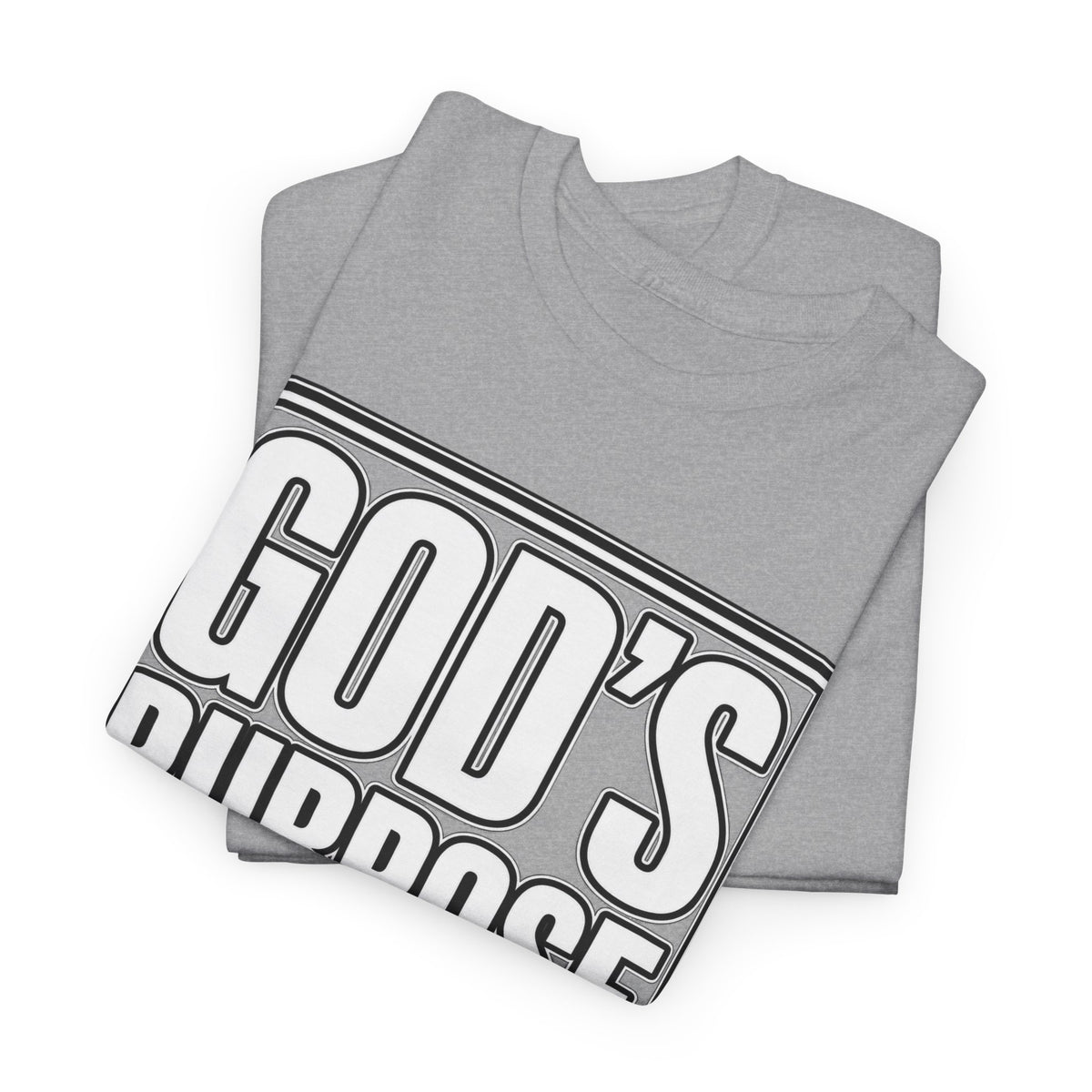 Christian T-Shirt — "God's Purpose Is Greater Than My Plans" Inspirational Tee - Strictly Positivity