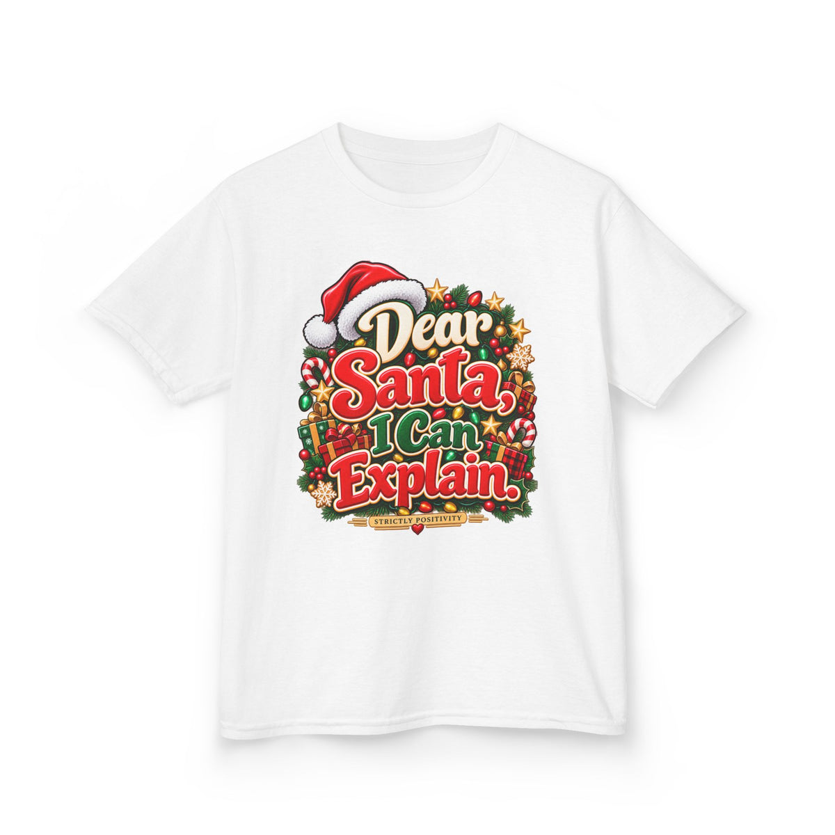 Dear Santa, I Can Explain. Kids’ Christmas T-Shirt | Strictly Positivity - Strictly Positivity