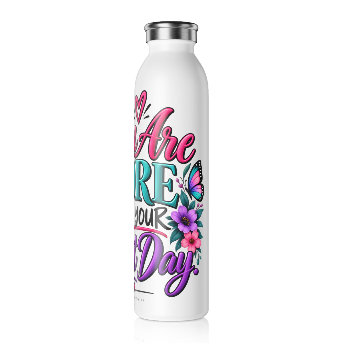 You Are More Than Your Worst Day Slim Water Bottle - Strictly Positivity