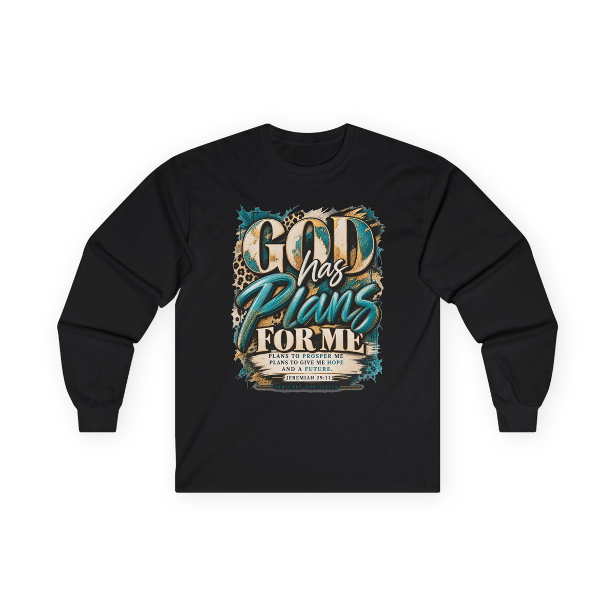 God Has Plans For Me Long Sleeve Tee - Strictly Positivity
