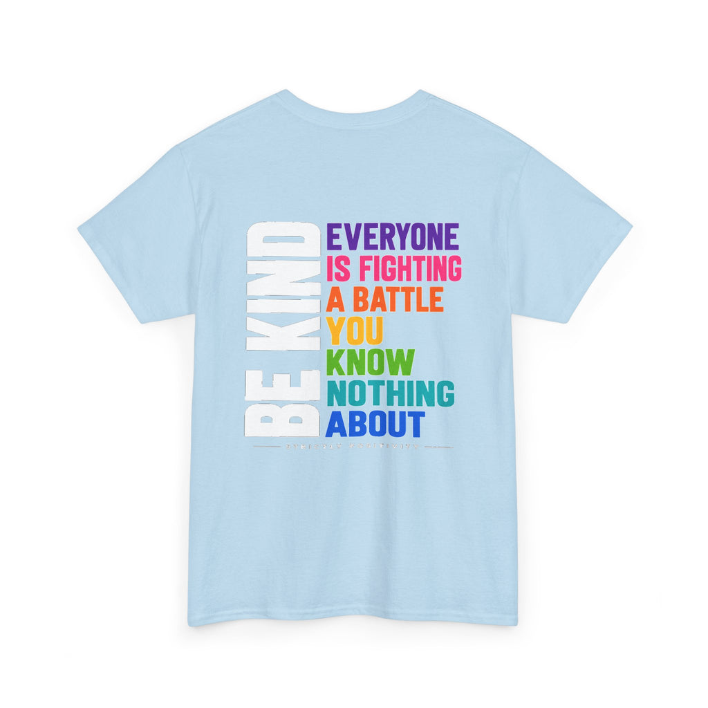Kindness Graphic Tee — "Little Kindness Goes a Long Way" Rainbow Inspirational T-Shirt - Strictly Positivity