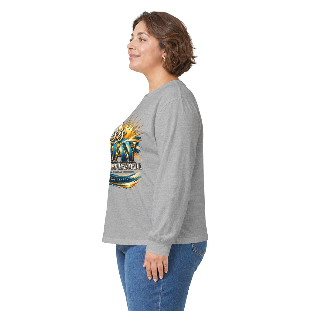 Long Sleeve Tee — This Is the Day That the Lord Has Made – Psalm 118:24 - Strictly Positivity