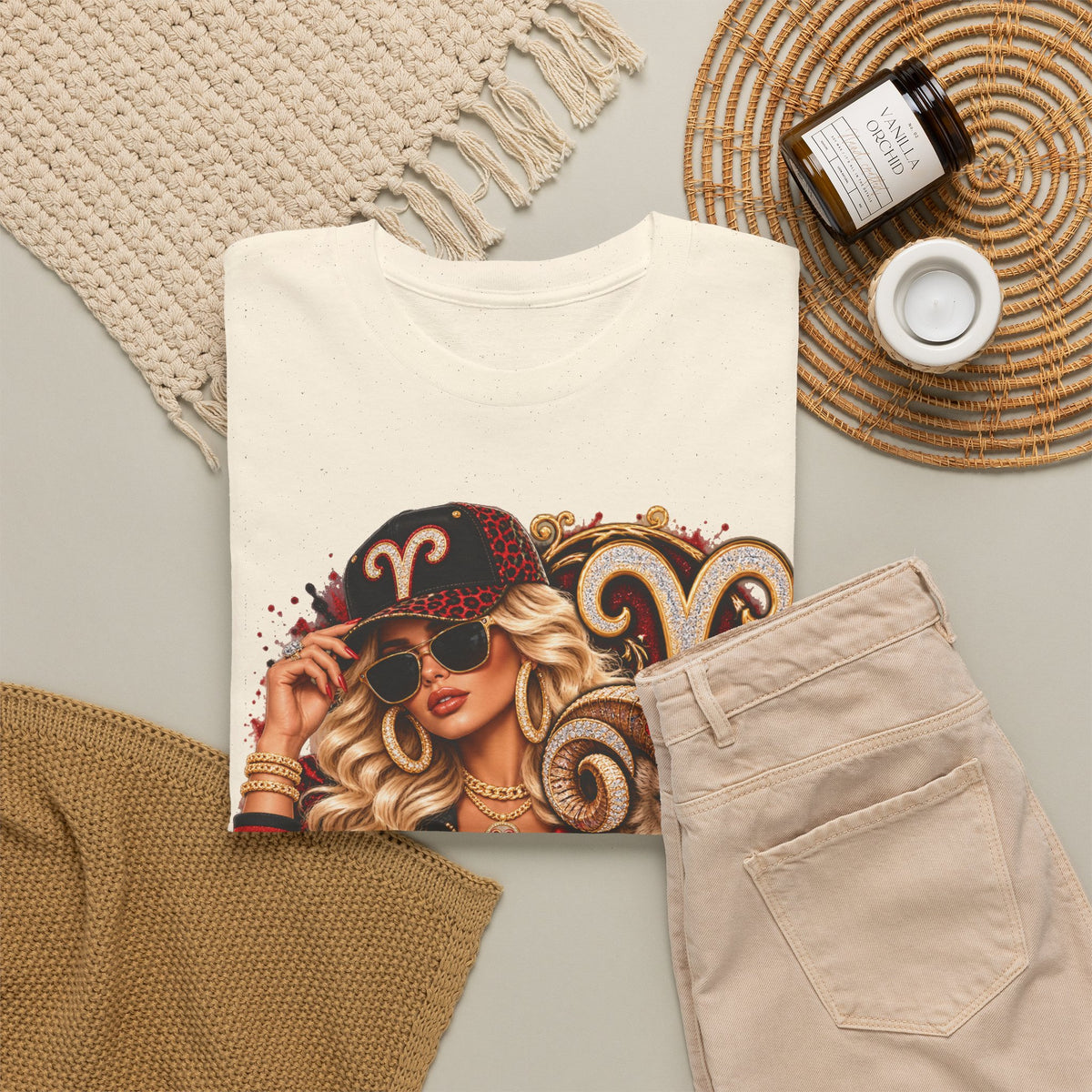Aries Zodiac T-Shirt — Bold Ram Astrology Tee (Aries) - Strictly Positivity