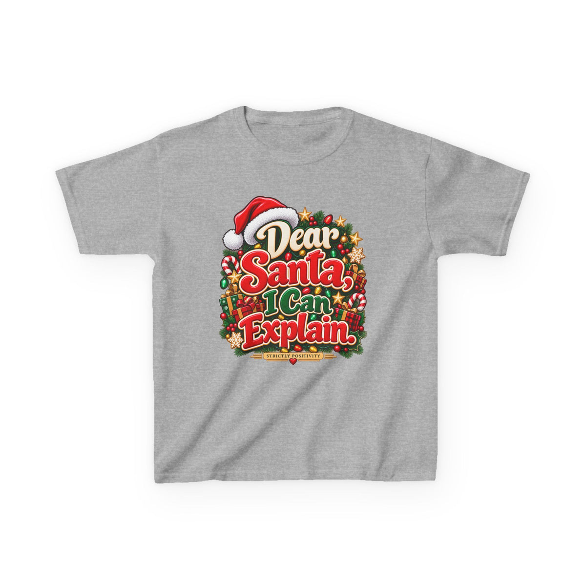 Dear Santa, I Can Explain. Kids’ Christmas T-Shirt | Strictly Positivity - Strictly Positivity