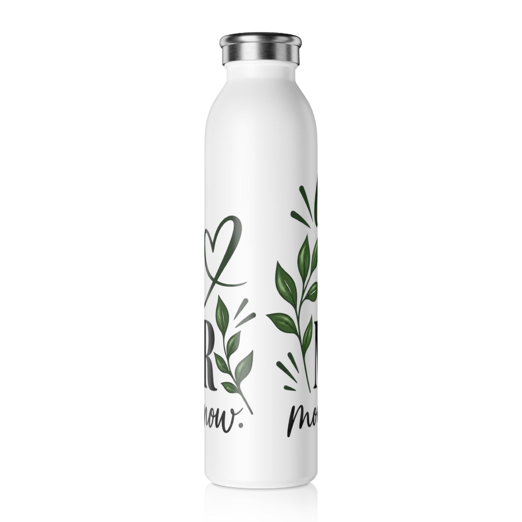 You Matter Slim Water Bottle — Inspirational Floral Motivational Bottle - Strictly Positivity