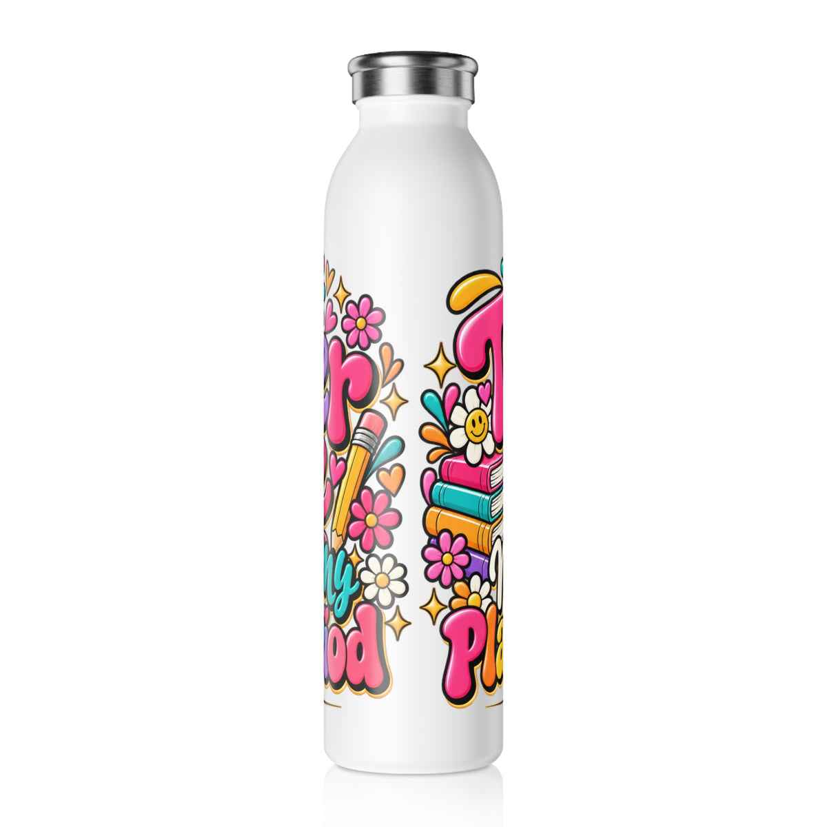Teacher Life Slim Water Bottle – Mentally in My Planning Period | Strictly Positivity - Strictly Positivity