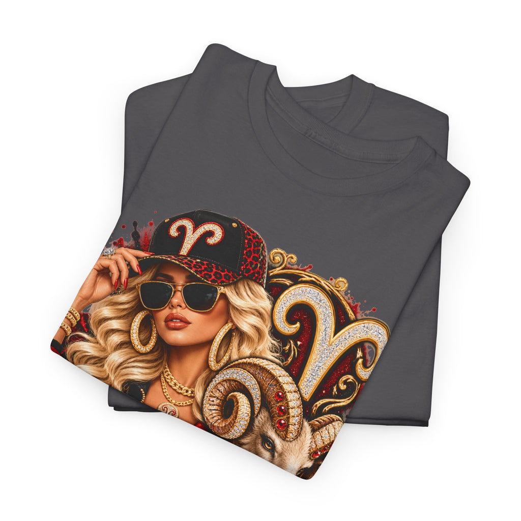 Aries Zodiac T-Shirt — Bold Ram Astrology Tee (Aries) - Strictly Positivity