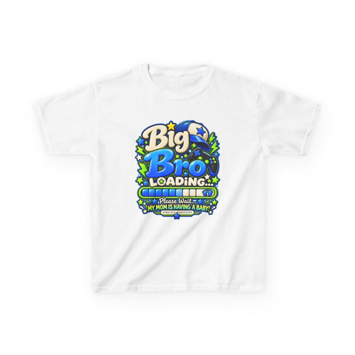 Big Bro Loading Kids Tee – Funny New Big Brother Announcement Shirt - Strictly Positivity