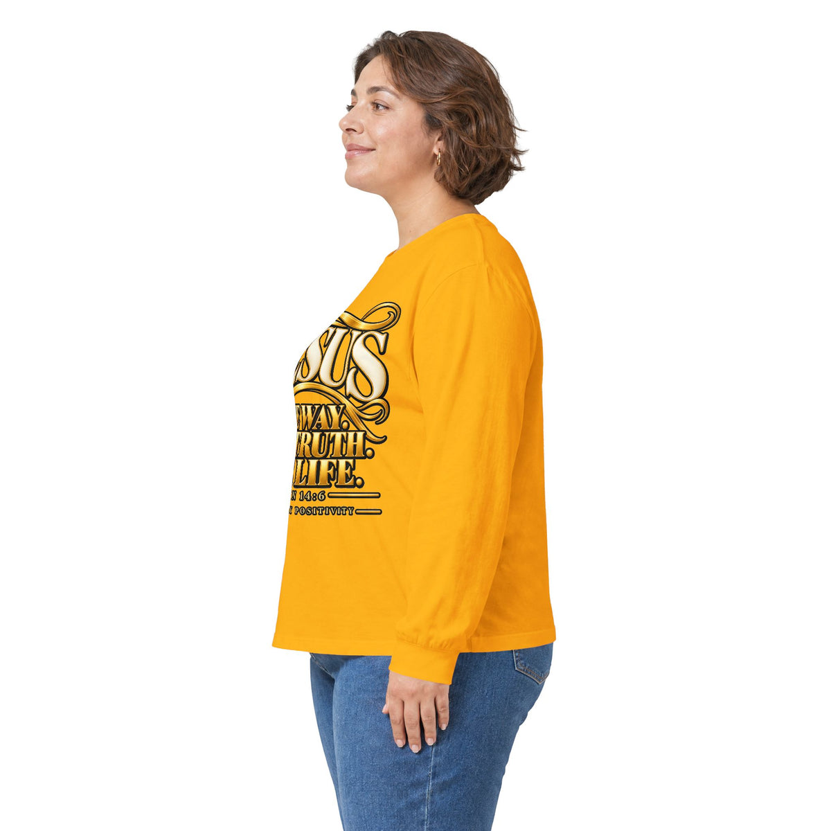Jesus "The Way The Truth The Life" Long Sleeve Tee - Strictly Positivity