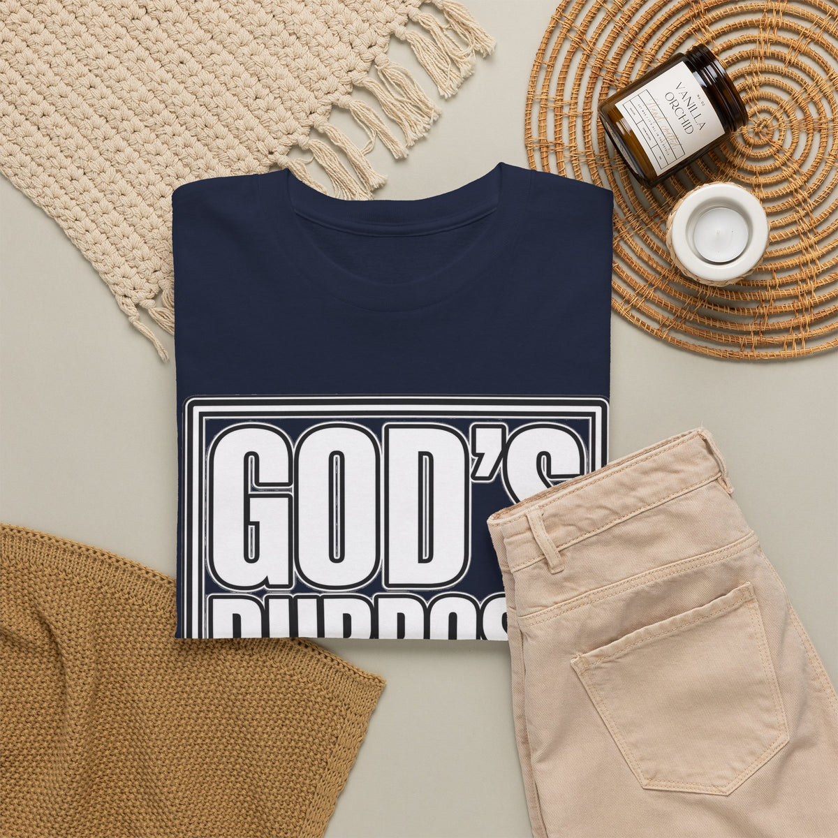 Christian T-Shirt — "God's Purpose Is Greater Than My Plans" Inspirational Tee - Strictly Positivity