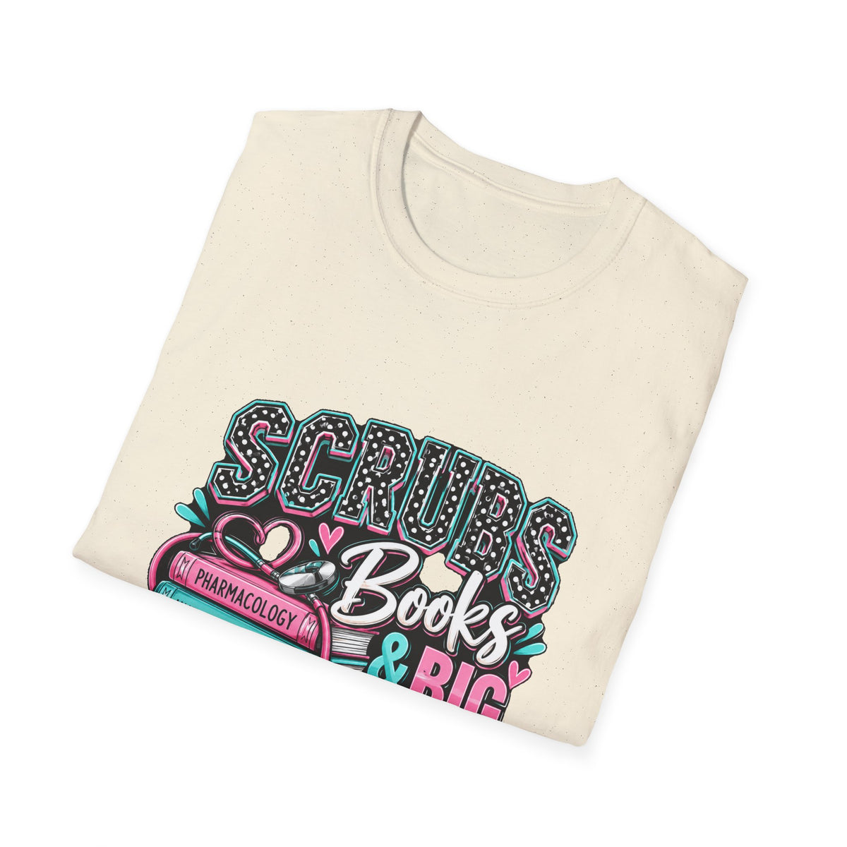 Scrubs, Books & BIG Goals | Healthcare Student Graphic Tee - Strictly Positivity