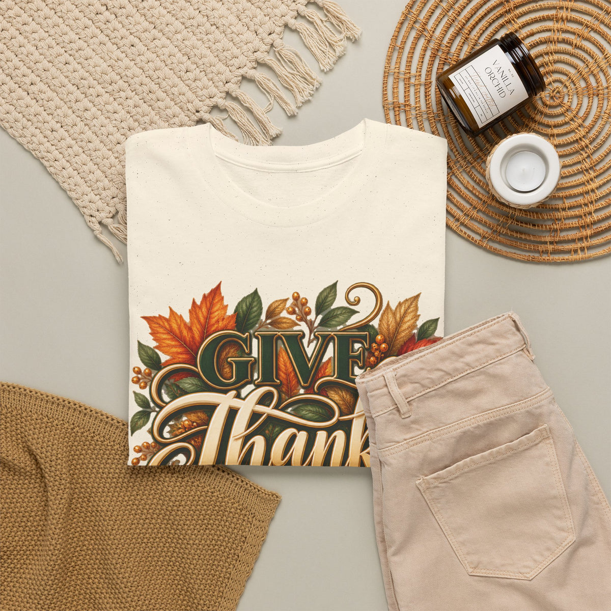 Give Thanks Always Thanksgiving Scripture T-Shirt | Strictly Positivity - Strictly Positivity