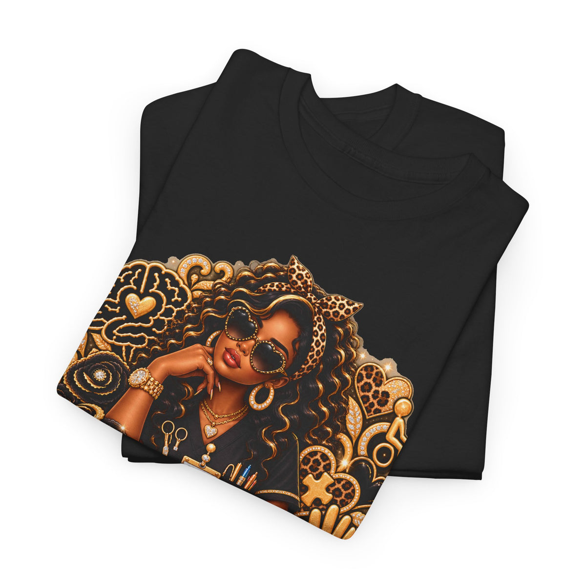 COTA Empowered Woman Graphic Tee — Black Girl Magic Vintage Afrocentric Design - Strictly Positivity