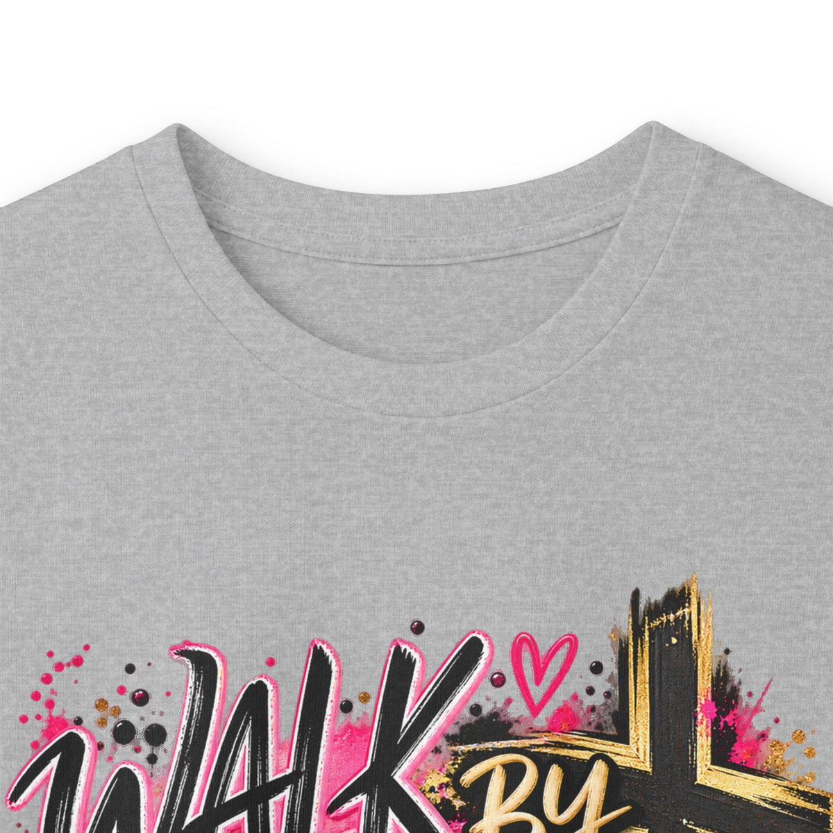 Faith Walk Long Sleeve Tee — “Walk by Faith Not by Sight” Christian Shirt - Strictly Positivity