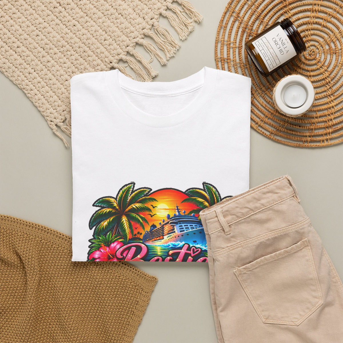 Custom order - Besties Cruise 2026 T-Shirt — Tropical Friends Vacation Tee - Strictly Positivity