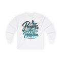 Progress Not Perfection Long Sleeve Tee - Strictly Positivity