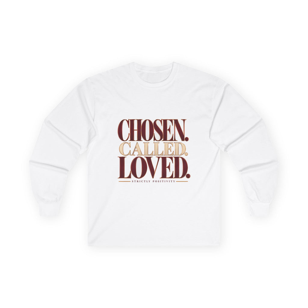 Chosen. Called. Loved. Long Sleeve Tee - Strictly Positivity